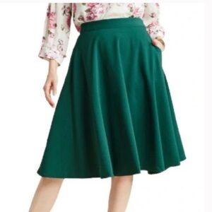 ModCloth Just This Sway Green Skirt Size Large